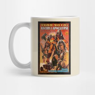 Year 2018: Racers of the apocalypse, Turbo Vendetta retro VHS design Mug